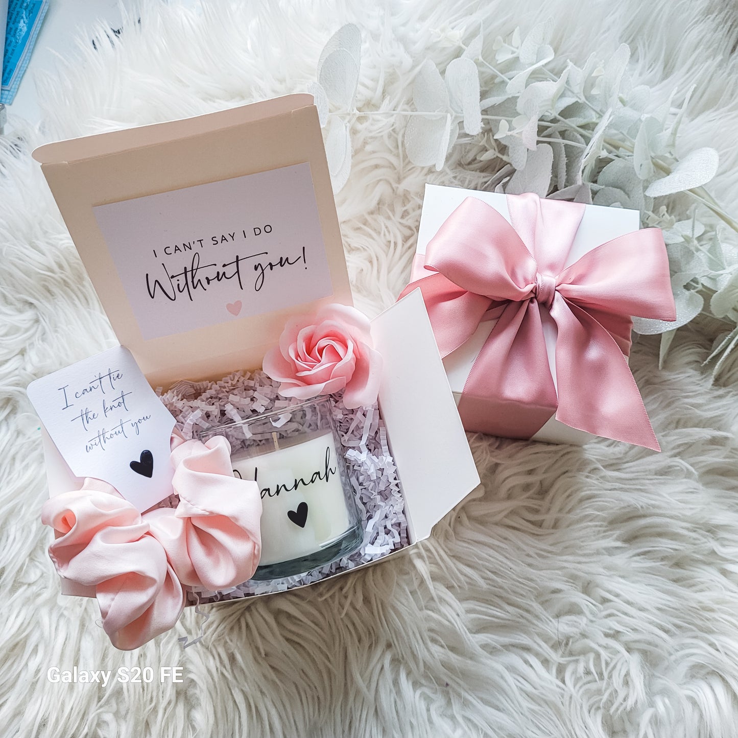 Bridesmaid Proposal Gift Box  with Candle and Scrunchie