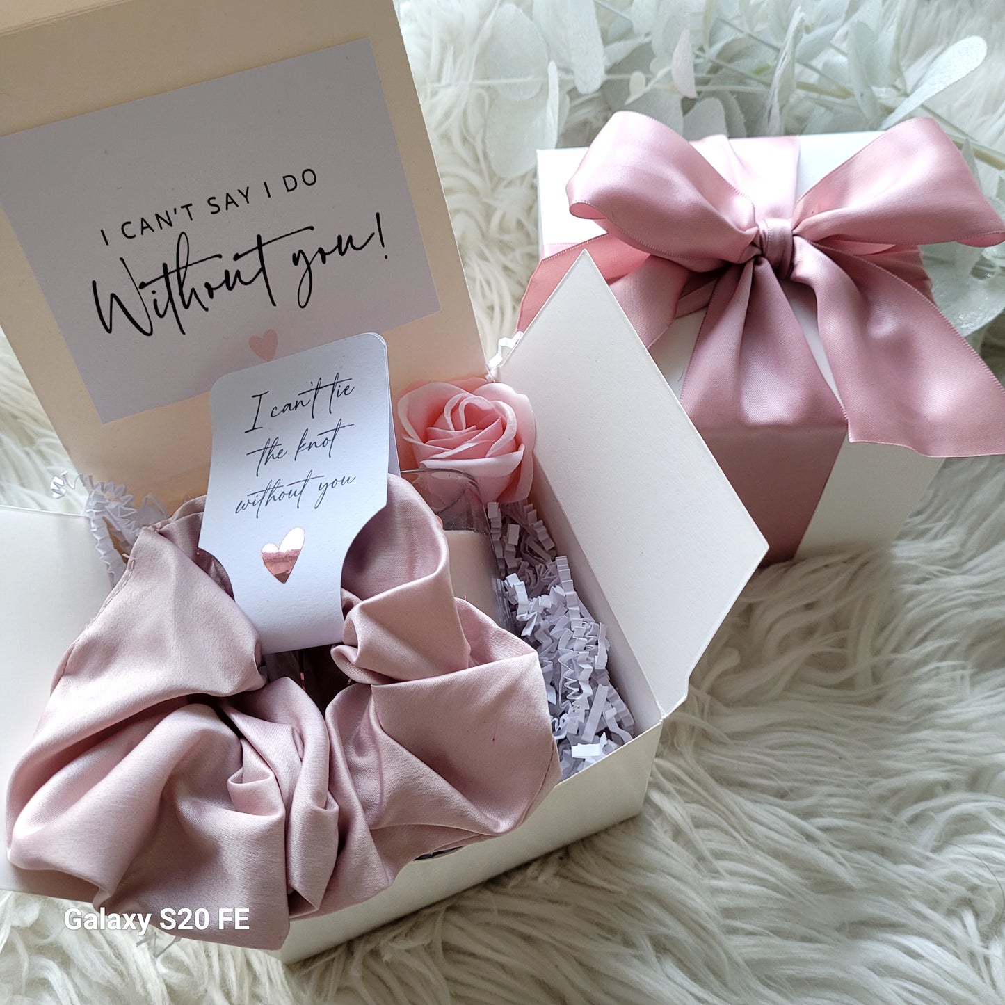 Bridesmaid Proposal Gift Box  with Candle and Scrunchie