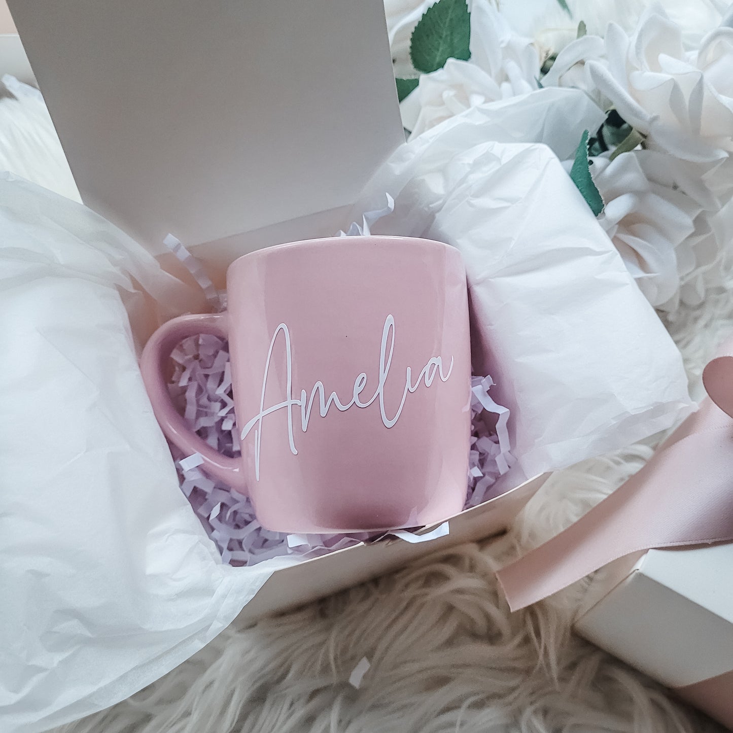 Blush Pink Mug - Personalised Bridesmaid Gift