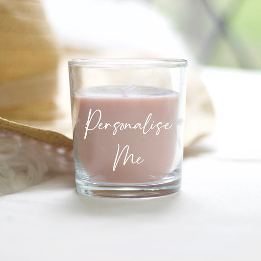 Personalised Candle (Pink)