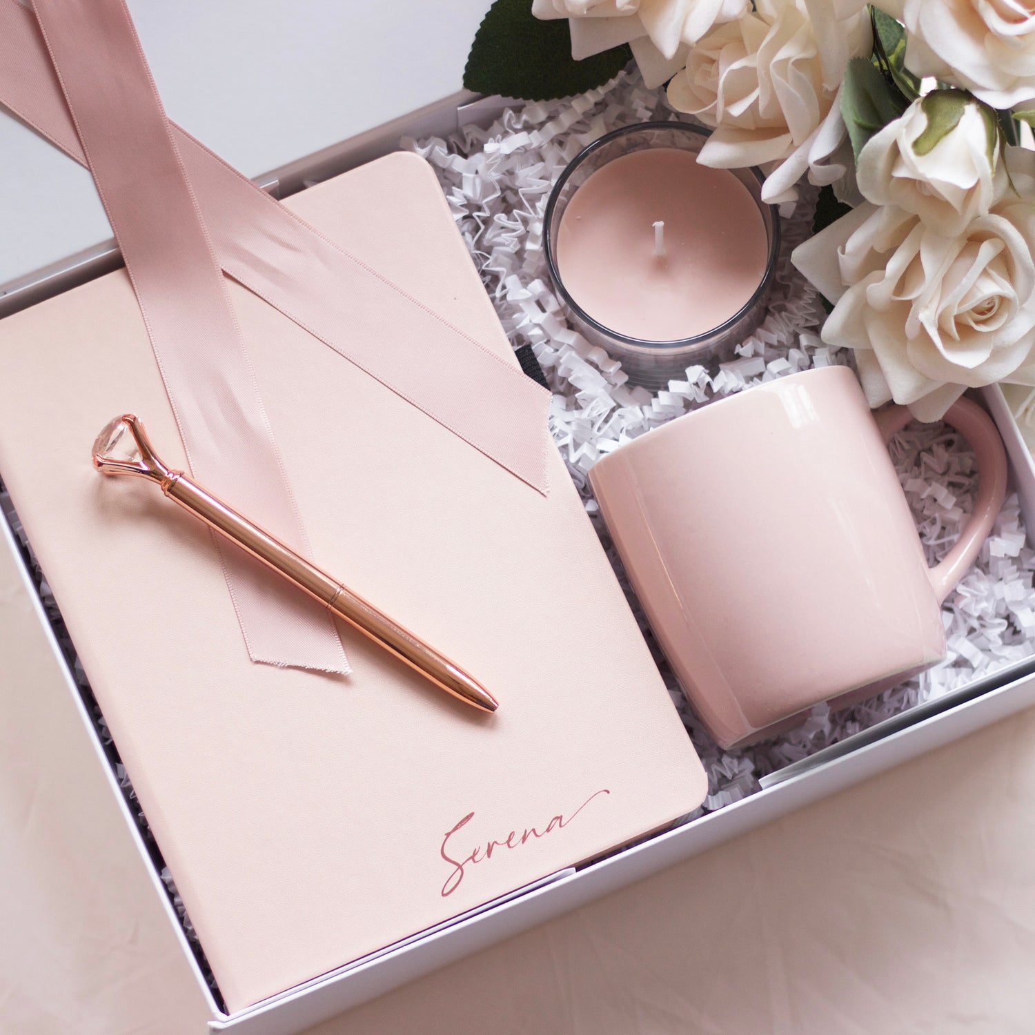 Blush Pink Bridesmaid Gift Box - Filled
